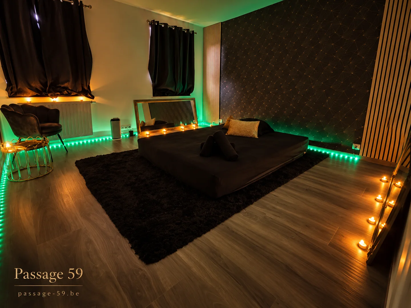 Espace de bien-être à la lumière douce chez Passage 59